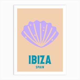 Ibiza, Spain, Graphic Style Poster 2 Art Print