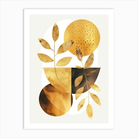 Gold Leaves Canvas Print 7 Art Print