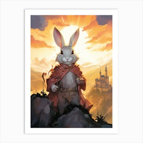 Rabbit In A Castle Art Print