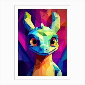 Dragon Popart 1 Art Print