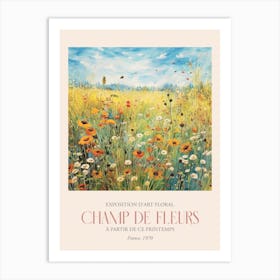 Champ De Fleurs, Floral Art Exhibition 05 Art Print