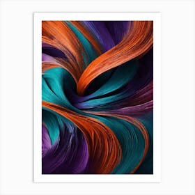 Abstract Painting Feathered Art Print