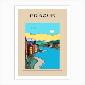 Minimal Design Style Of Prague, Czech Republic3 Poster Art Print