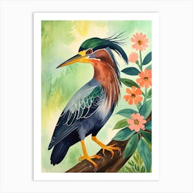 Heron Painting Art Print