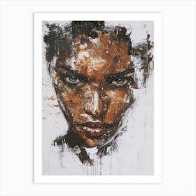 'A Woman'S Face' 1 Art Print