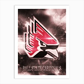 Ball State Cardinals Art Print