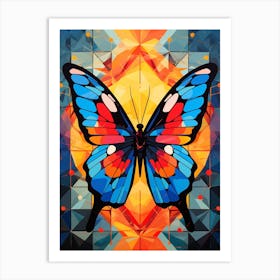 Butterfly Abstract Pop Art 5 Art Print