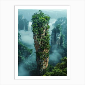 Chinese Rock Formations Art Print