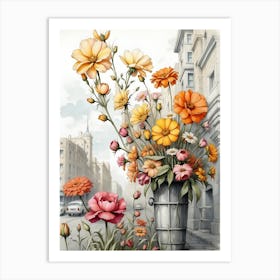 Flowers In A Vase 37 Art Print