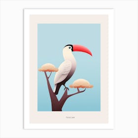 Minimalist Toucan 4 Bird Poster Art Print