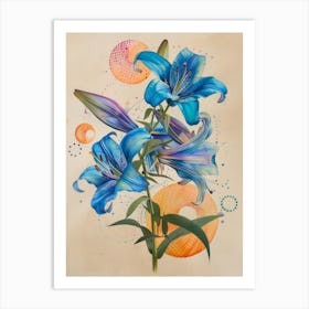 Blue Lily Art Print