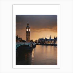 Big Ben At Sunset Art Print