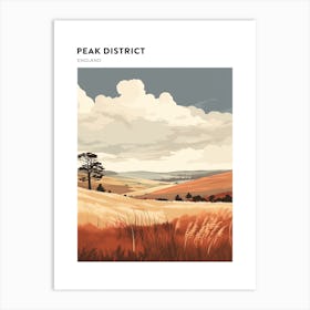 Peak District National Park England 1 Hiking Trail Landscape Poster Art Print