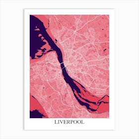 Liverpool Pink Purple Art Print