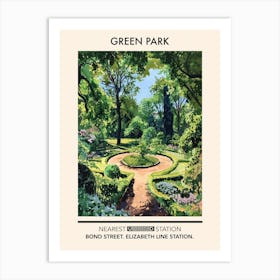 Green Park London Parks Garden 4 Art Print