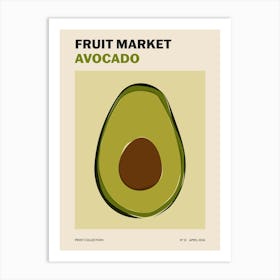 Fruit Market No. 12 Avocado Art Print