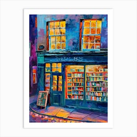 Edinburgh Book Nook Bookshop 1 Art Print