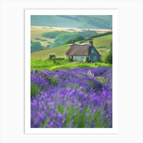 Lavender Fields 1 Art Print