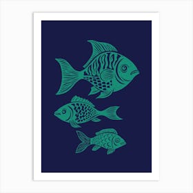 Fish Impressions 2 Art Print