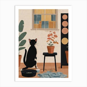 Cat In The Room Art Print