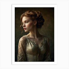 Victorian Woman Portrait Art Print