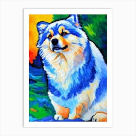 Finnish Lapphund 3 Fauvist Style Dog Art Print