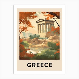 Vintage Travel Poster Greece 5 Art Print