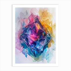 Abstract Watercolor Painting 3 Art Print