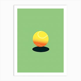 Tennis Ball Minimalism art Art Print