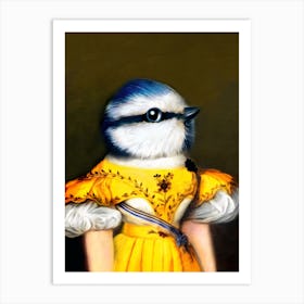 Pimpel Maysie The Little Bird Pet Portraits Art Print