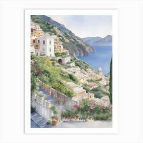 Villa Treville Positano Italy Art Print