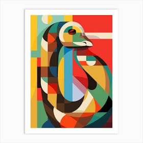 Snake Geometric Abstract 2 Art Print