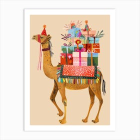 Birthday Camel 4 Art Print