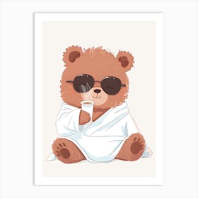 Cute Teddy Bear Kids and Nursery Art Print