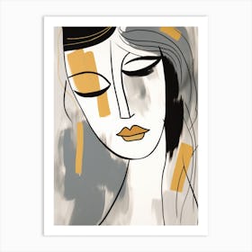 Abstract Of A Woman 13 Art Print