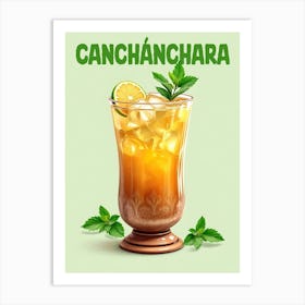 Cuba Canchánchara Cocktail V 01 Art Print