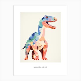 Nursery Dinosaur Art Allosaurus 6 Poster Art Print