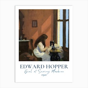 Edward Hopper Girl Of Sewing Machine Art Print