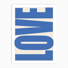 Love - Blue Art Print