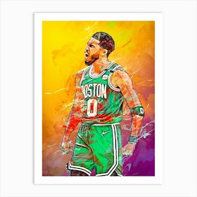 Jayson Tatum Boston Celtics 2 Art Print