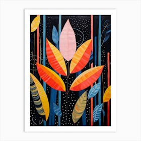 Heliconia 3 Hilma Af Klint Inspired Flower Illustration Art Print