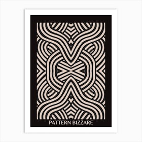 Black Pattern Bizarre 2 Art Print
