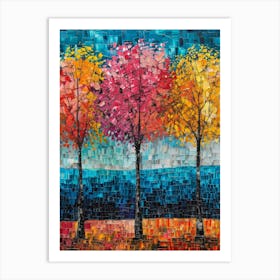 Three Trees 3 Art Print