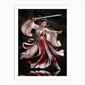 Chinese Empress Sword Dance #4 Art Print