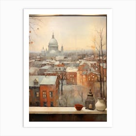Winter Cityscape St Louis Missouri Art Print