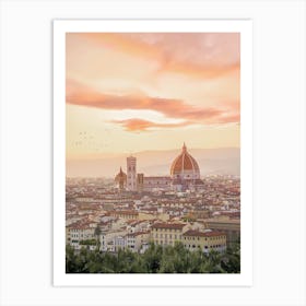 Florence Sunset 3x4 Art Print