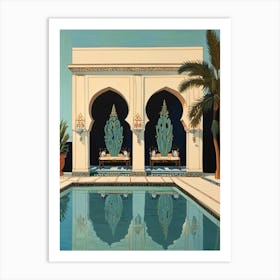 Pool In The Desert Art Print