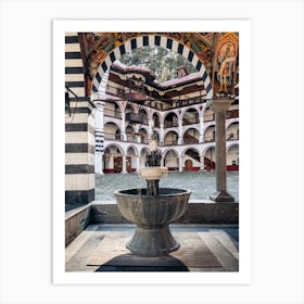 Rila Monastery In Bulgaria Art Print