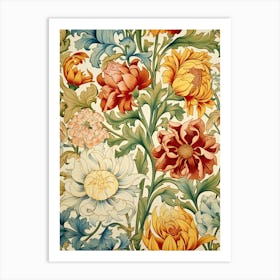 Floral Wallpaper 29 Art Print