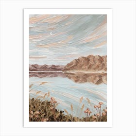 Moonlit Lake Art Print